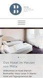 Mobile Screenshot of hotel-dietrich-bonhoeffer.de